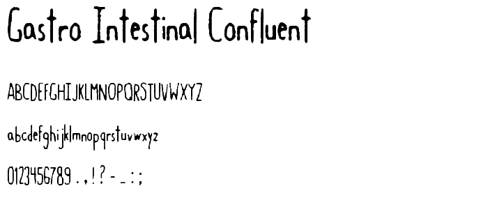 Gastro Intestinal Confluent font
